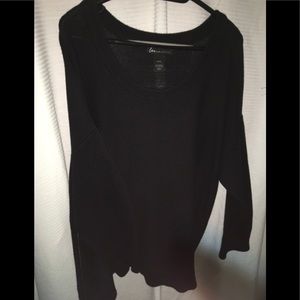 Lane Bryant black sweater zipper sides size 22/24